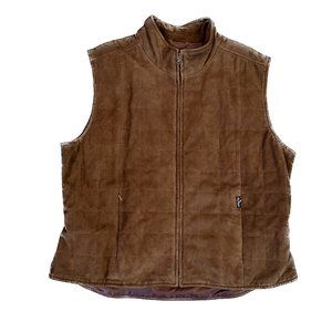 Faconnable Goat Skin Leather Vest - Men's Size XL